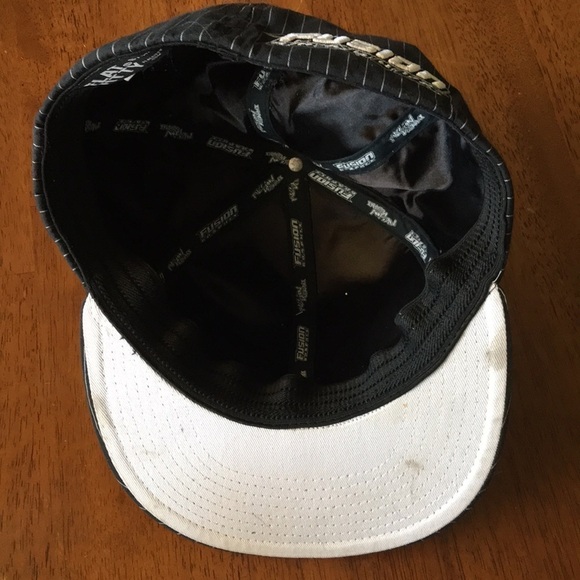 MotorSports Hat Black & White Pinstripe Motocross - Picture 7 of 8